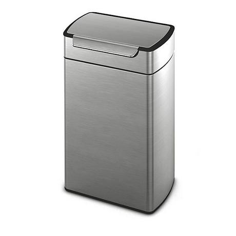 KAISER+KRAFT Collecteur de déchets Touch, capacité 40 l, inox mat.  