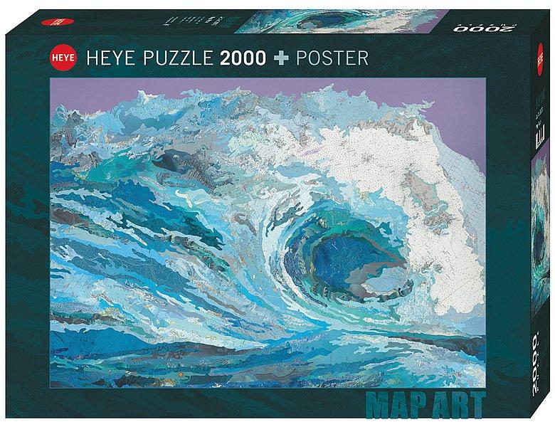 Image of Puzzle Map Wave (2000Teile)