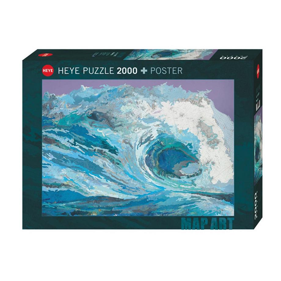 Heye  Puzzle Map Wave (2000Teile) 