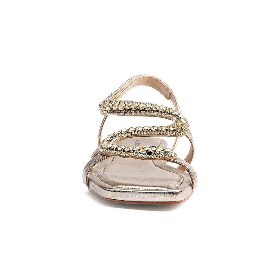 Alma En Pena AP850 Verzierte Flache Sandalen  