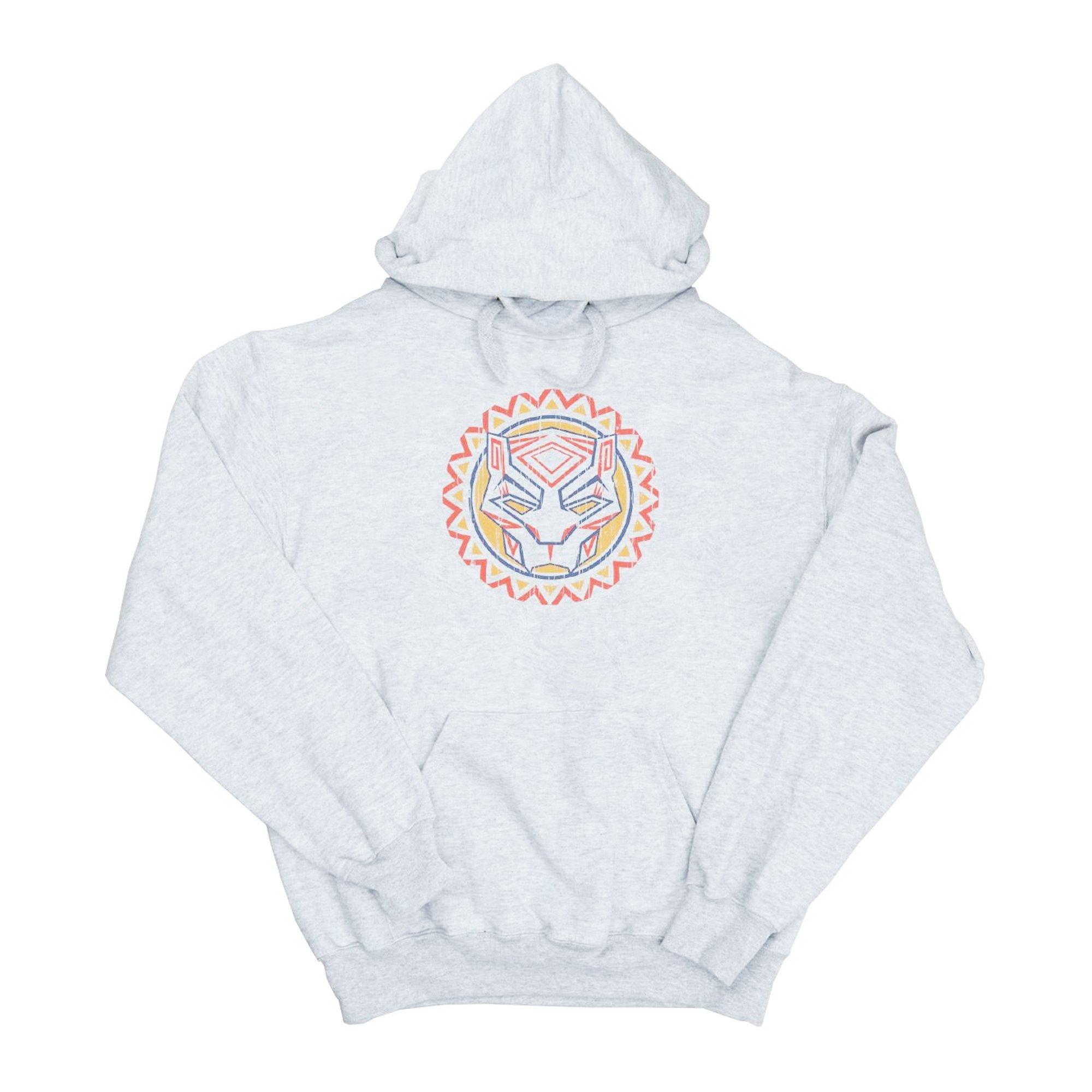 Image of Black Panther Tribal Panther Icon Kapuzenpullover Damen Grau L