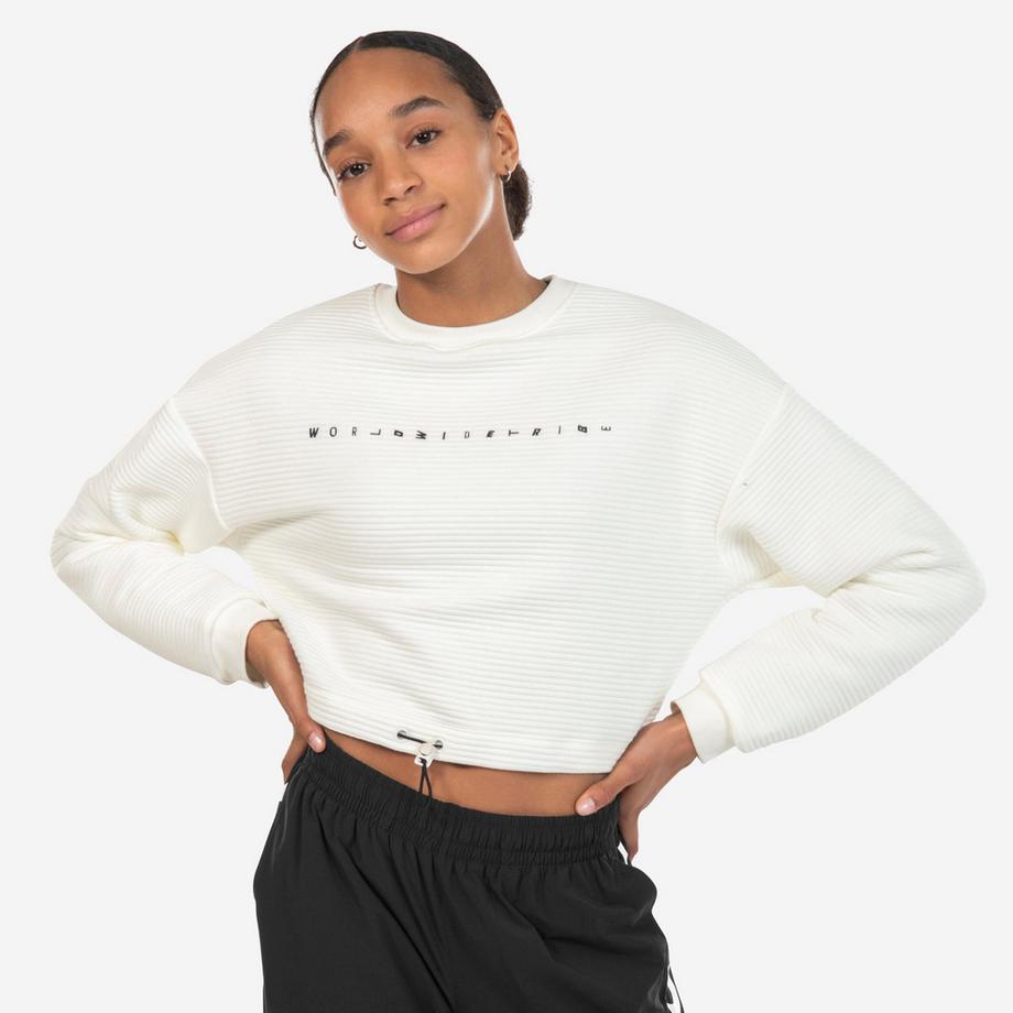STAREVER  Felpa donna crop top urban dance cotone 