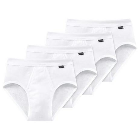 Schiesser  4er Pack Cotton Essentials Feinripp - Sportslip 