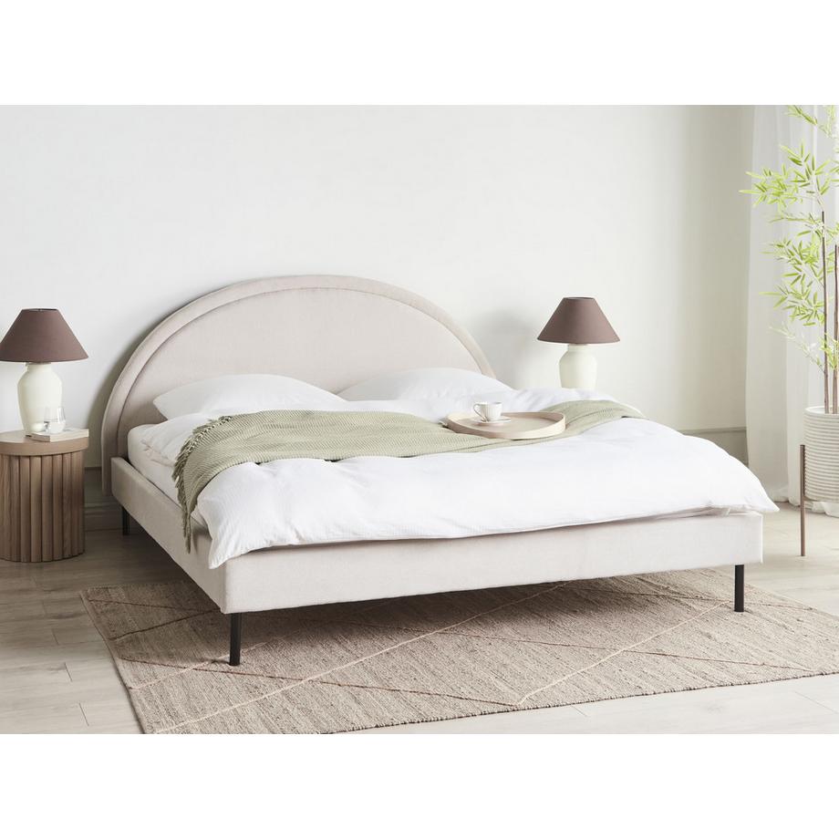 Beliani Letto en Tessuto Retrò MARGUT  