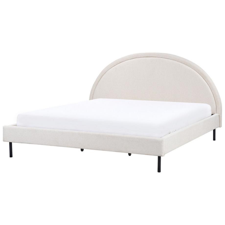 Beliani Letto en Tessuto Retrò MARGUT  