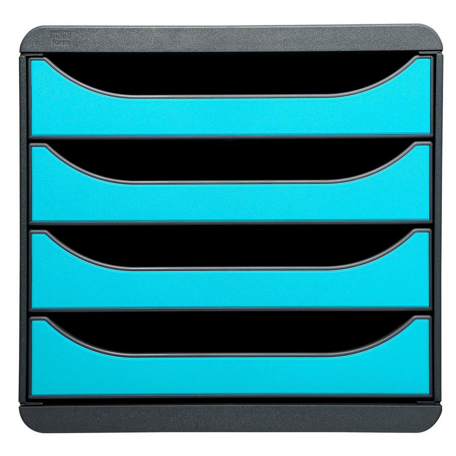 Exacompta Schubladenbox Big Box, 4 offene Schubladen, Iderama  