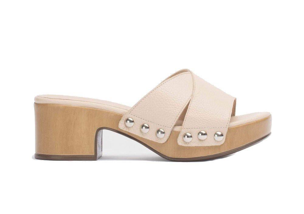 Image of Marta - Leder Sandale Damen Beige 35