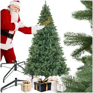 Tectake Albero di Natale artificiale Prancer, aghi in pressofusione  