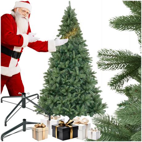 Tectake Albero di Natale artificiale Prancer, aghi in pressofusione  