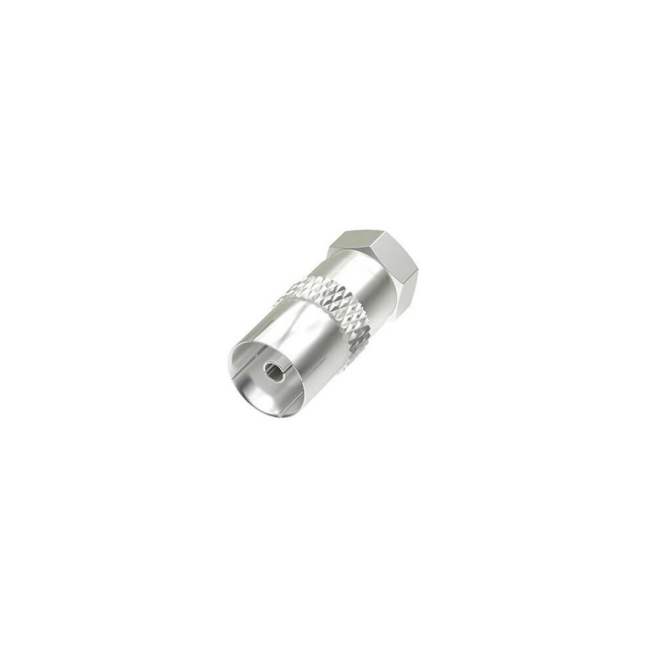 hama  HAMA Satellitenempfänger-Adapter F-Stecker – Koax-Buchse 