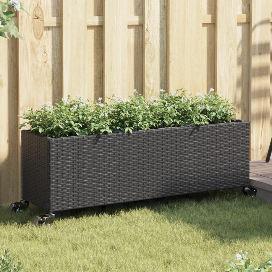 VidaXL Pflanzkübel poly-rattan  