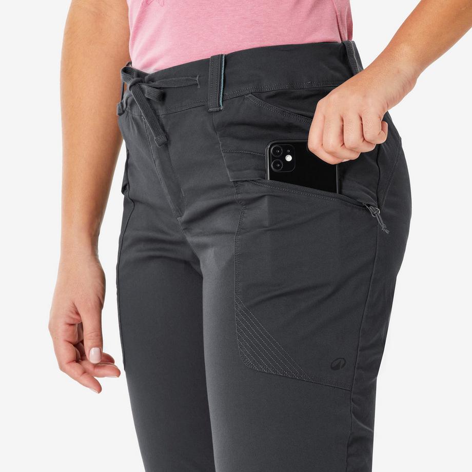 QUECHUA  Pantalon de randonnée femme regular fit coton 