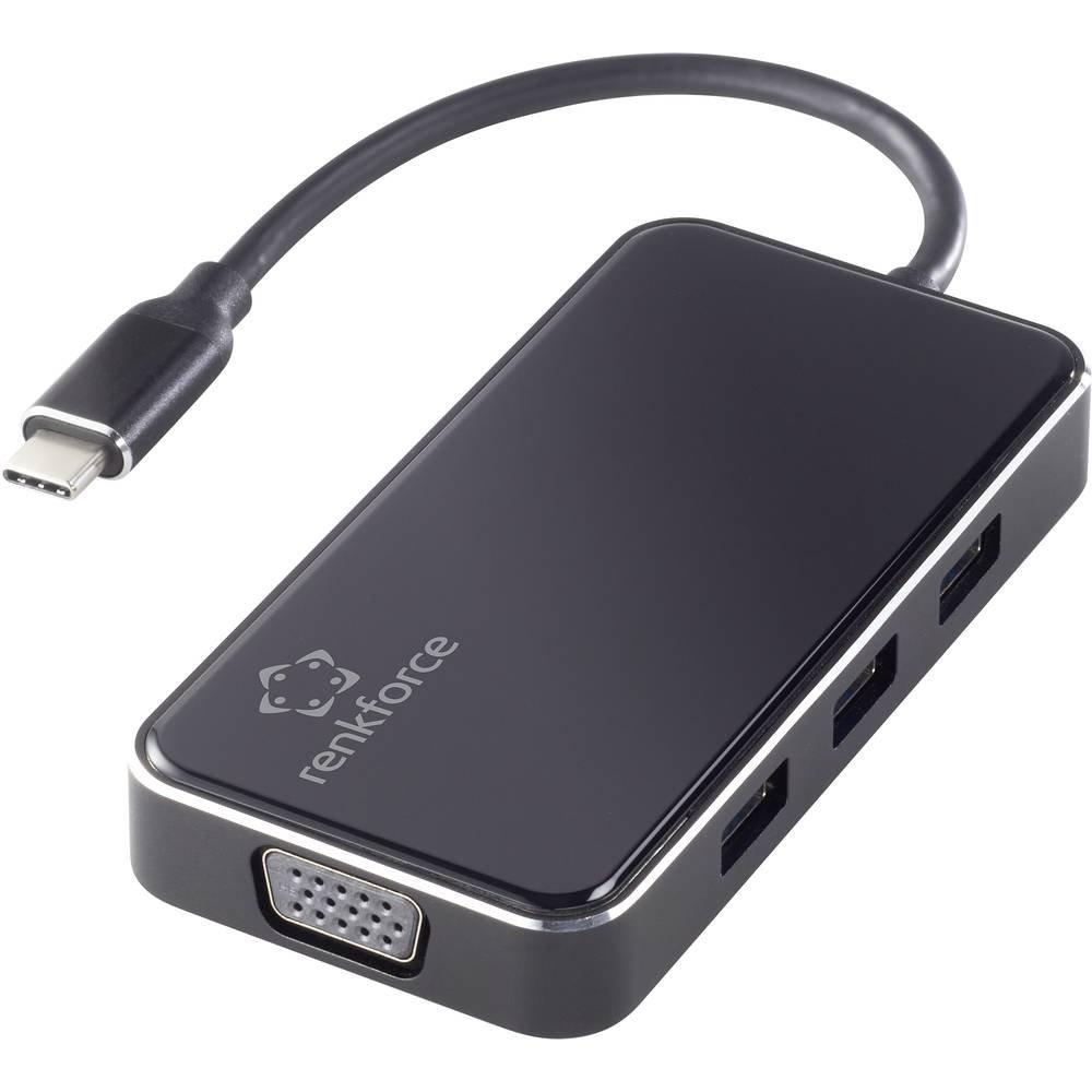 Renkforce  Renkforce Station d'accueil pour PC portable USB-C® 