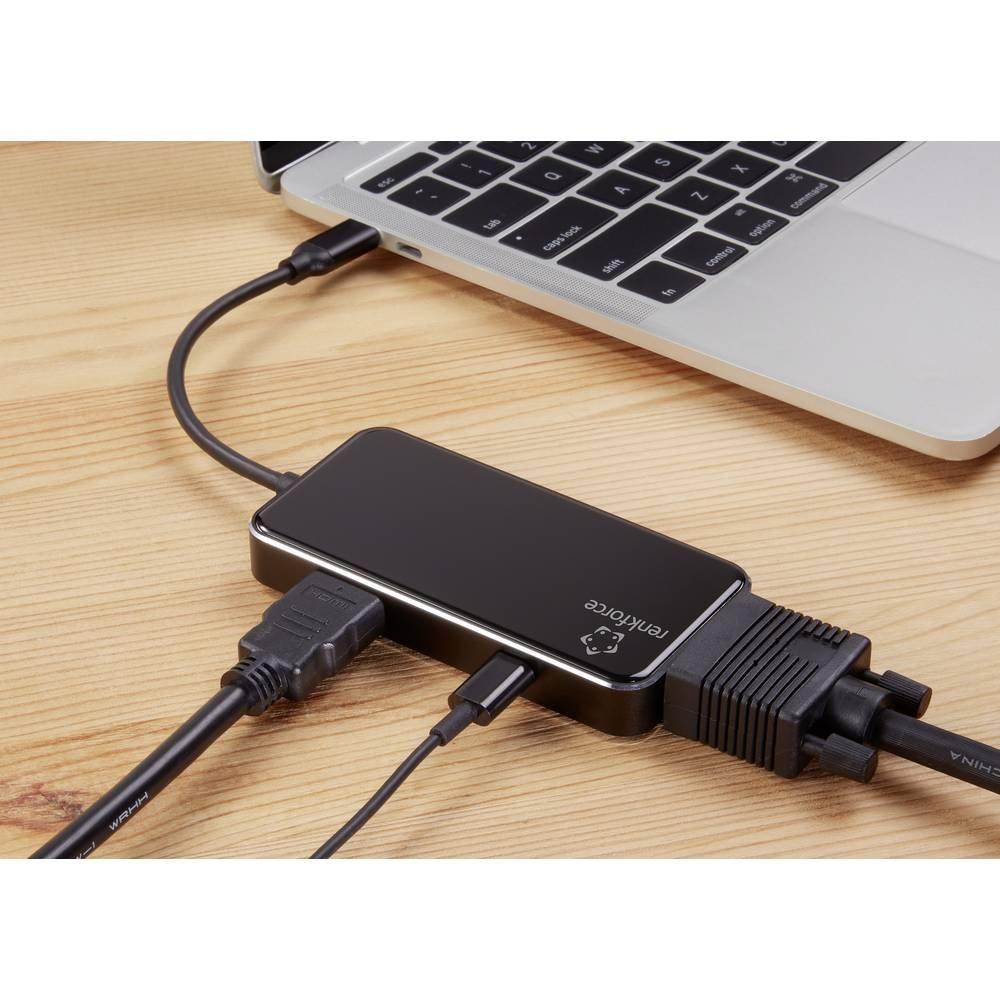 Renkforce  Renkforce Station d'accueil pour PC portable USB-C® 