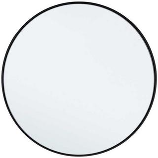 mutoni Miroir Nucleos rond avec cadre noir 50x50  