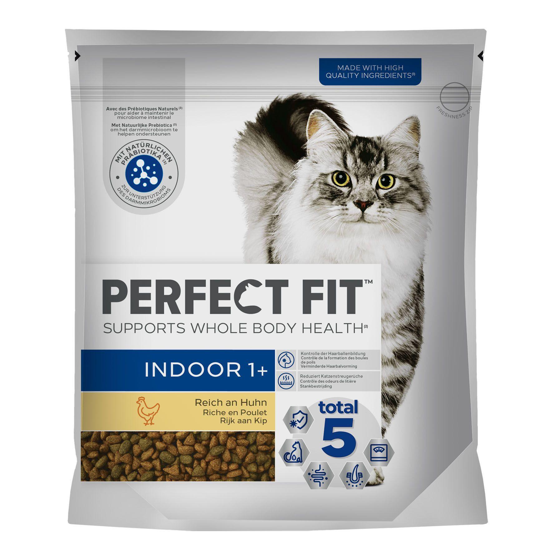 Perfect-Fit  Adult 1+, Interno, Anti-Hairball, Pollo, 750g 