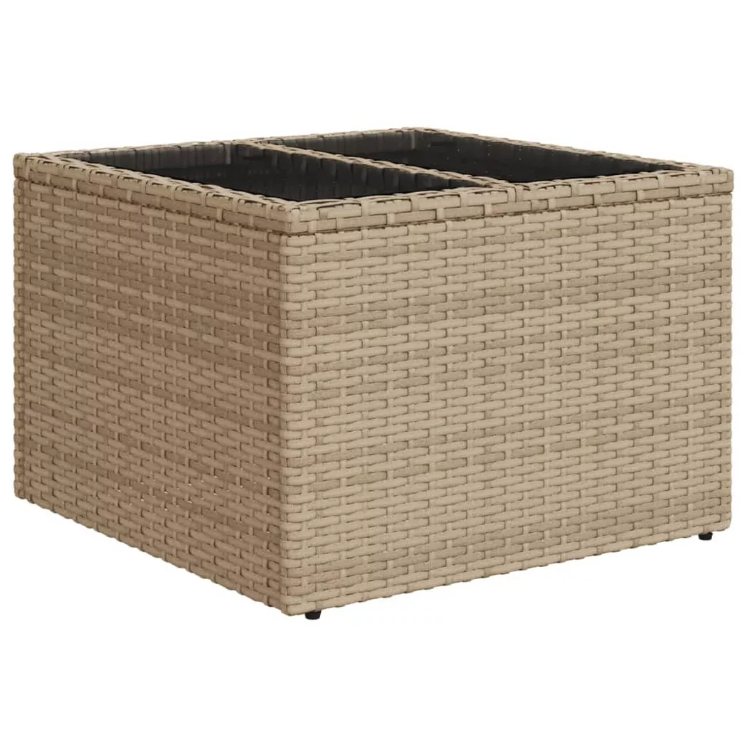 VidaXL - Table de jardin rotin synthétique, One Size, Beige