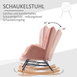 HOMCOM Fauteuil à bascule  