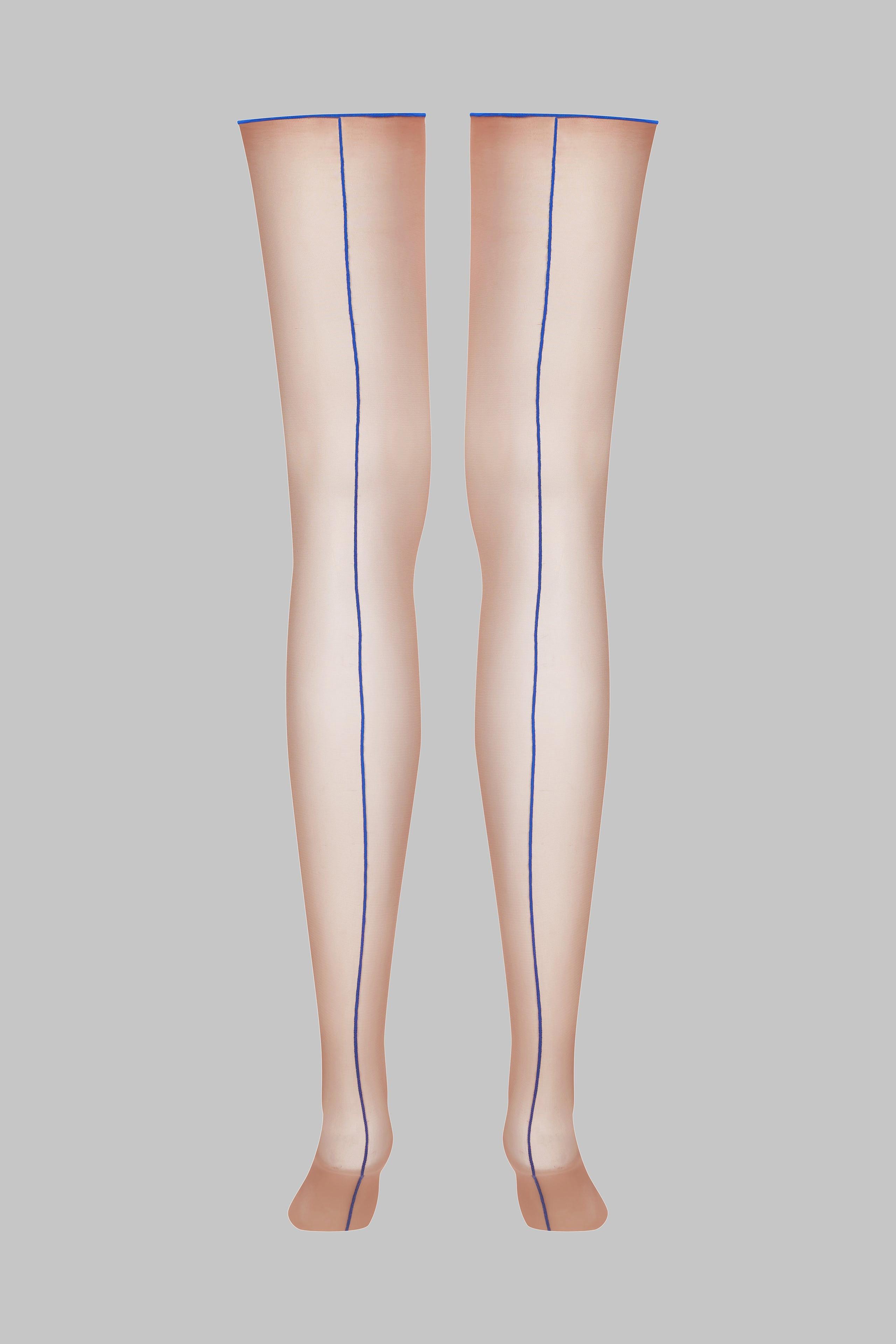 Image of Nahtstrümpfe Mit Gerolltem Schnitt - 20d Damen Nude 5