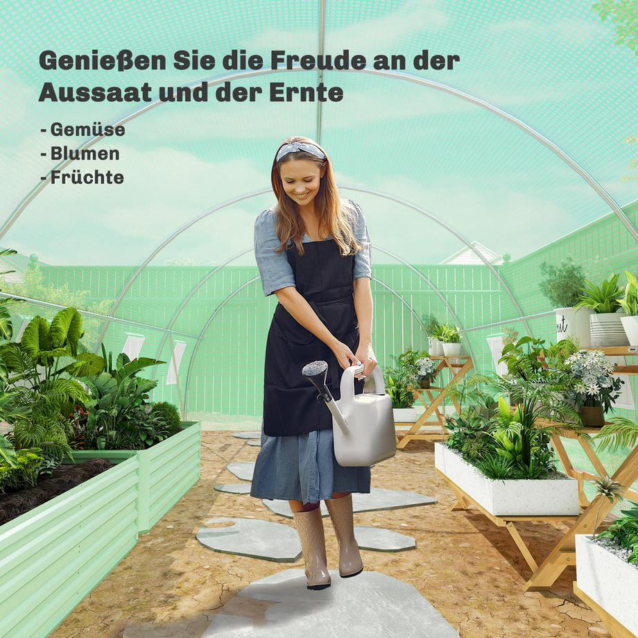 Outsunny serre en aluminium  