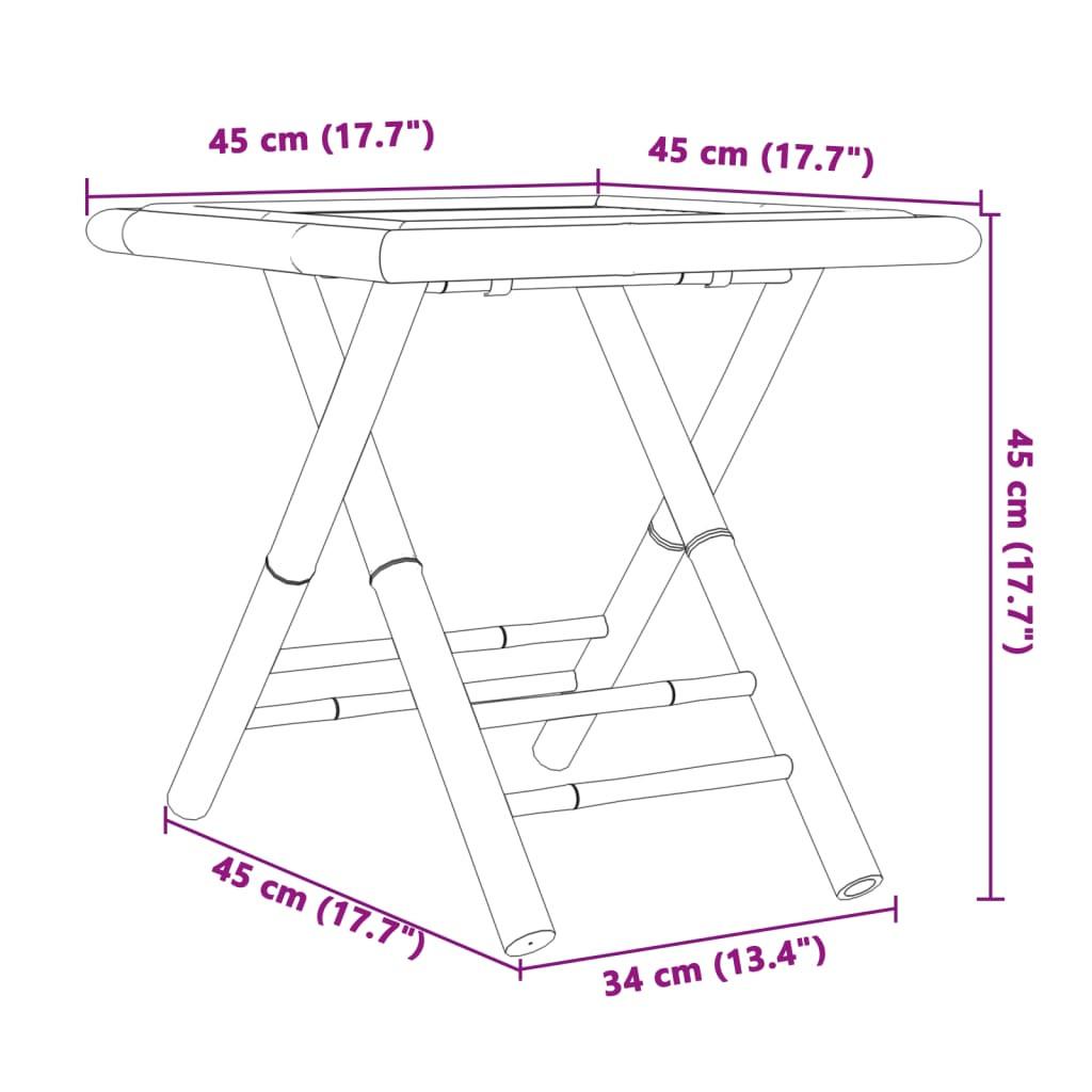 VidaXL Gartentisch bambus  