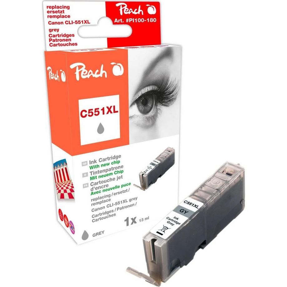 Peach  317744 cartuccia d'inchiostro 1 pz Grigio 