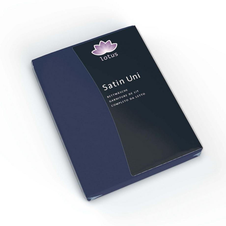 Lotus Bettwaren Biancheria da letto in raso tinta unita  