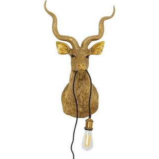 KARE Design Wandleuchte Animal Goat gold 45x74  