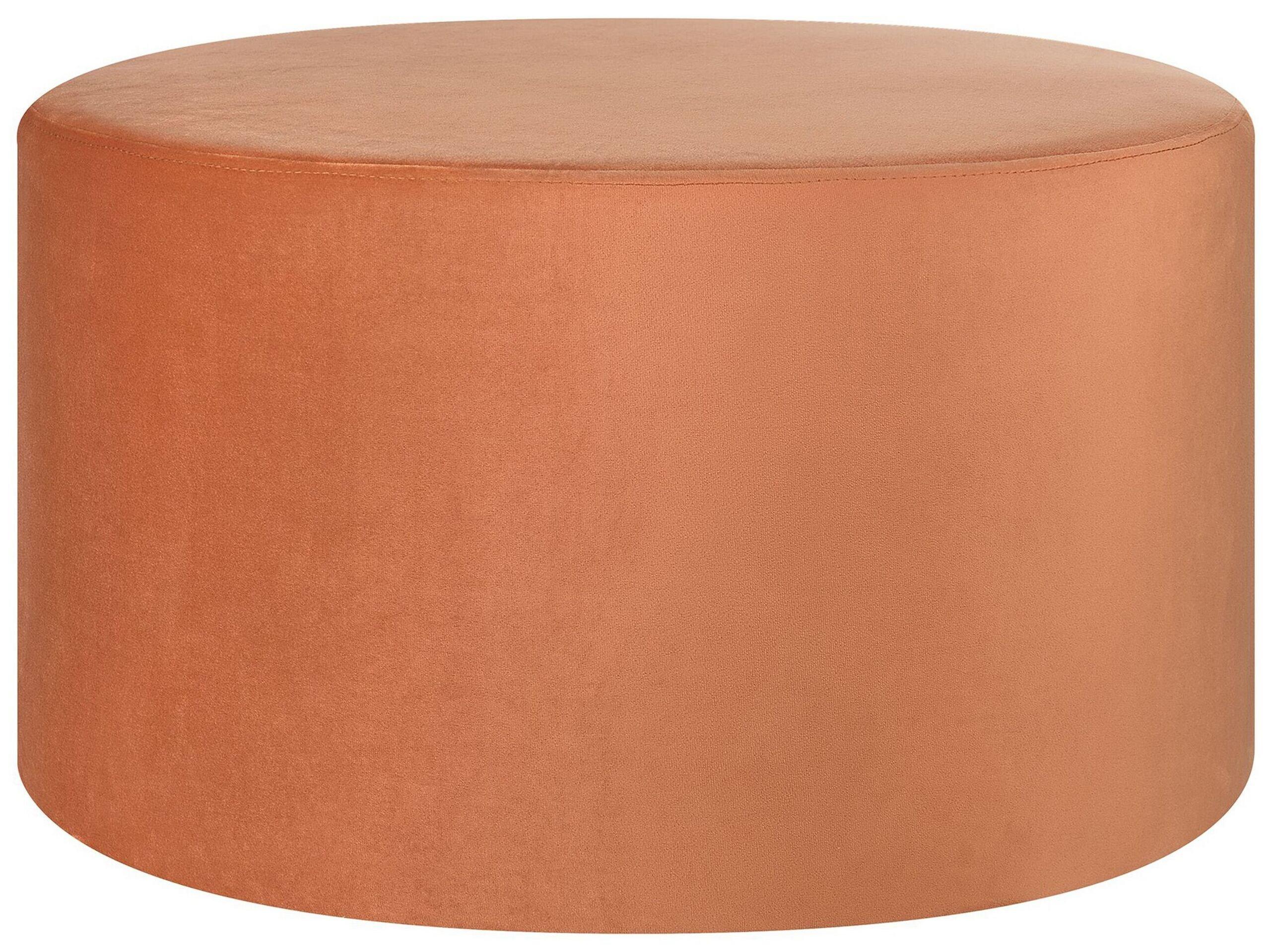 Beliani Pouf en Velours Moderne MILLEN  