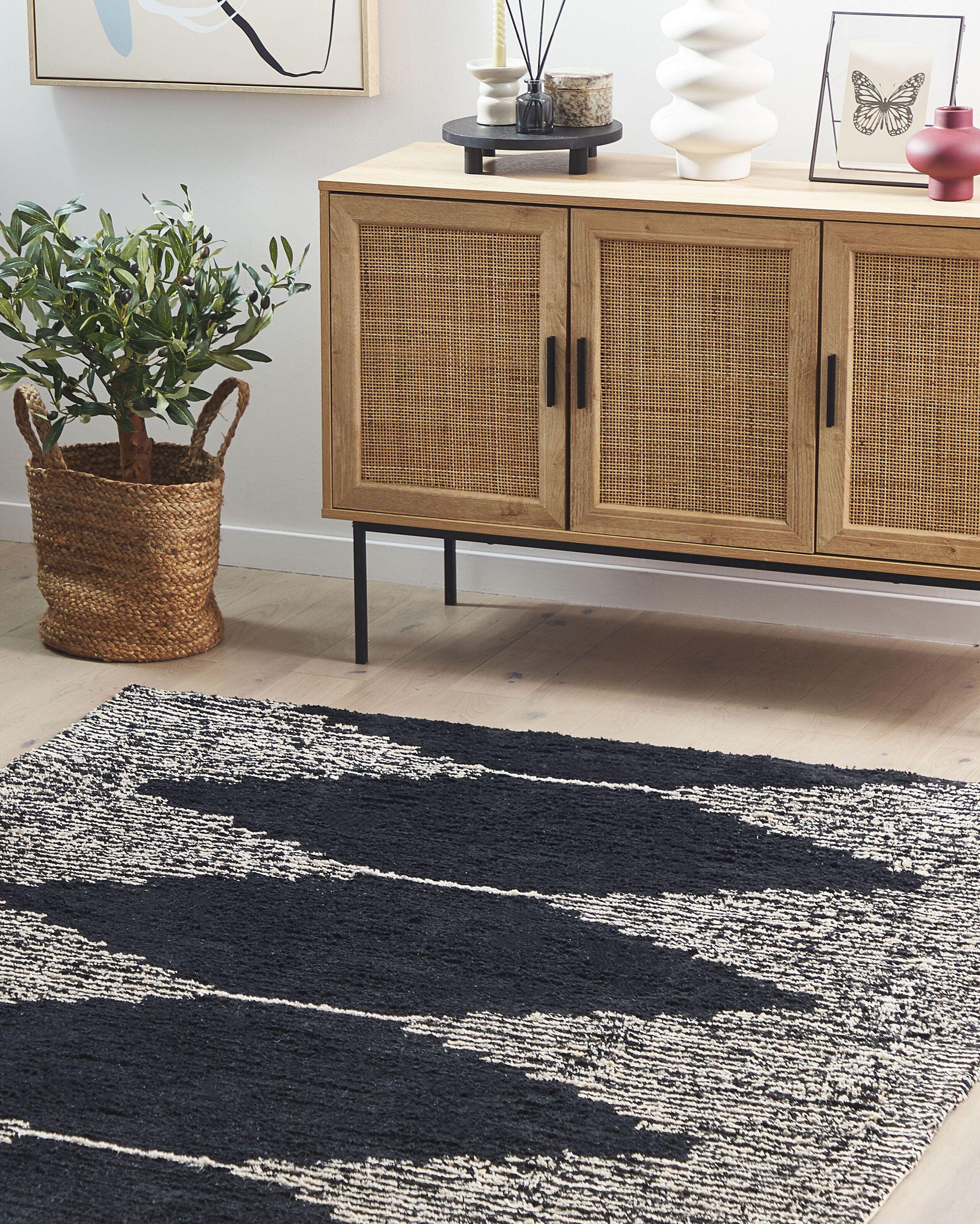 Beliani Tapis en Coton Moderne BATHINDA  