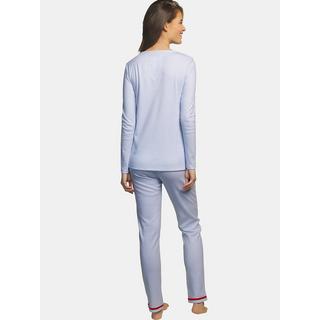 Selmark  Pigiama pantaloni top maniche lunghe Rayas 