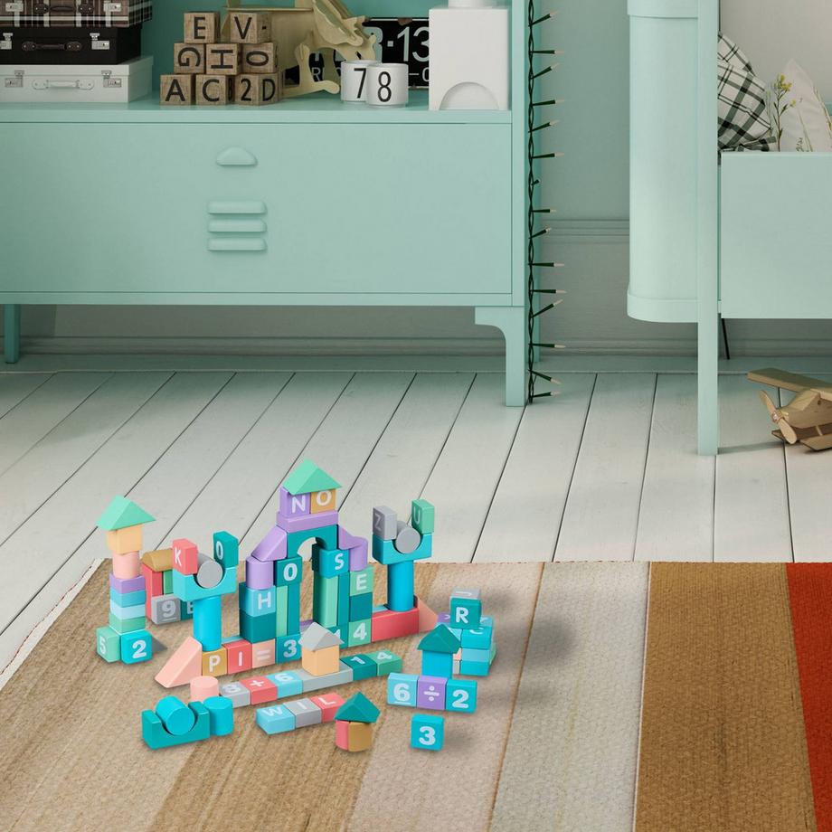 Northix  Bunte Bausteine ​​im Set 