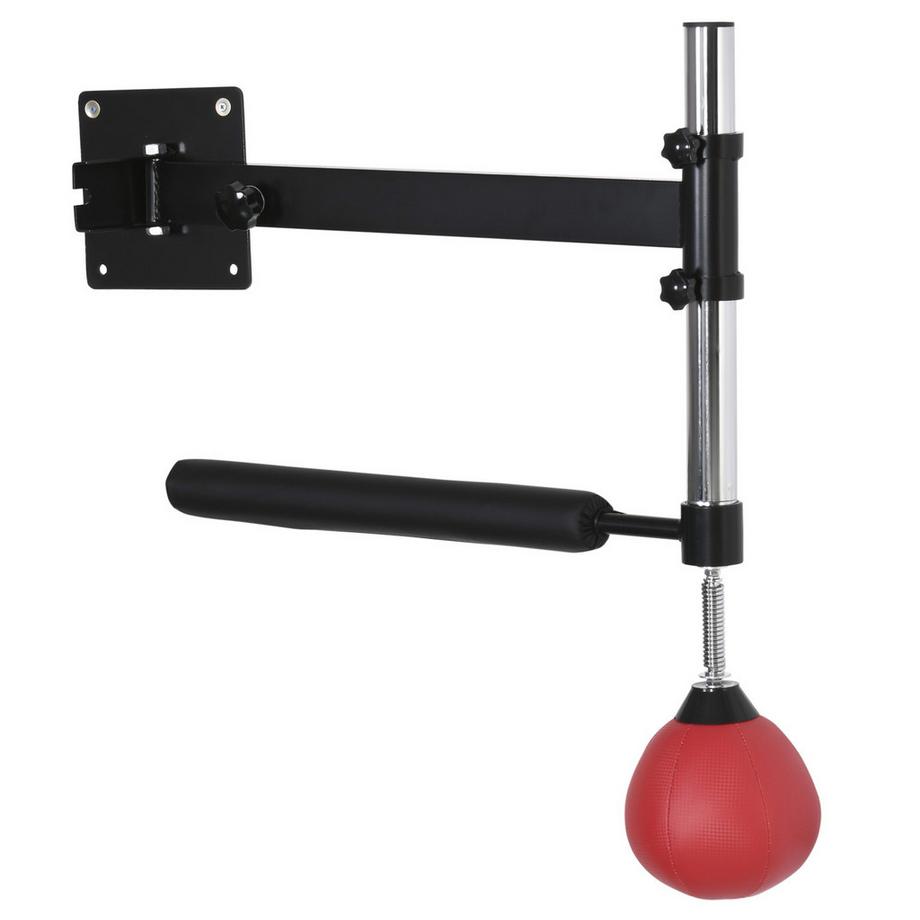 Northio  Telaio da boxe Spinning Bar da boxe Supporto da parete pieghevole con barra reflex Altalena a 360° regolabile in altezza per adulti, Rosso 