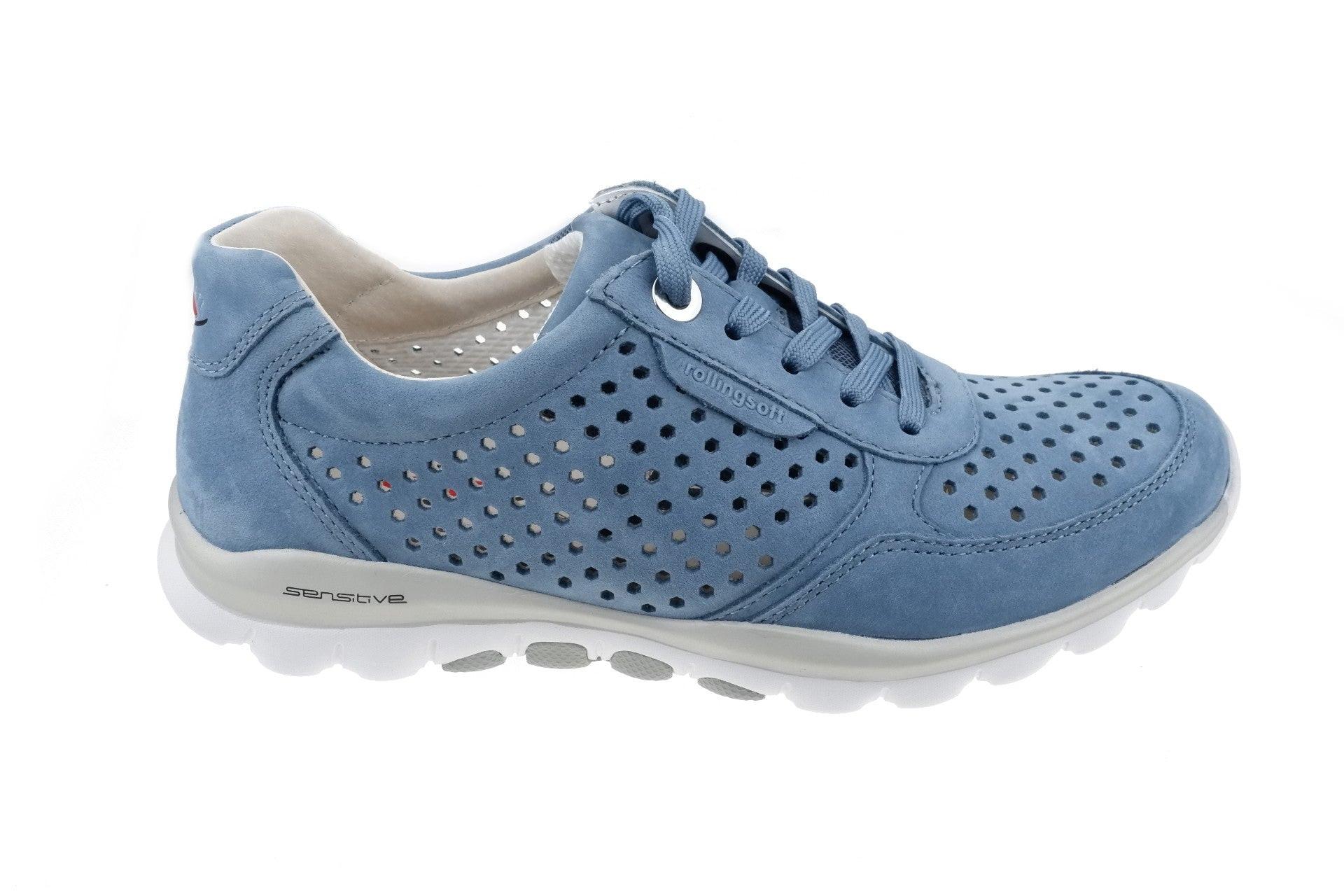 Image of Wildleder Wandersneaker Damen Blau 39