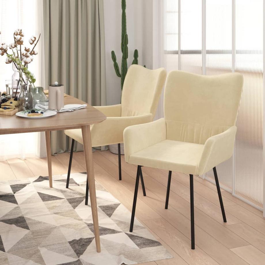 VidaXL sedia da pranzo Velluto  