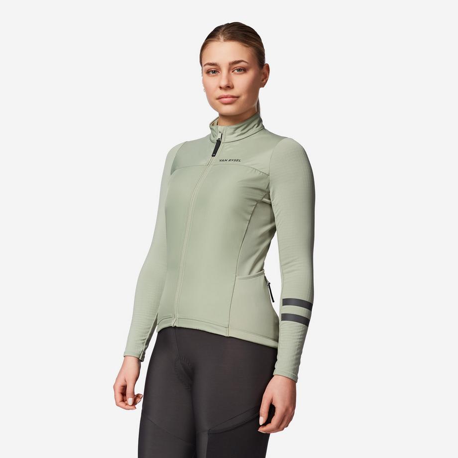 VAN RYSEL  Maillot vélo route manches longues mi-saison femme - EDR 