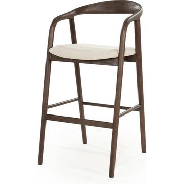 Chaise de bar Rayven marron - high