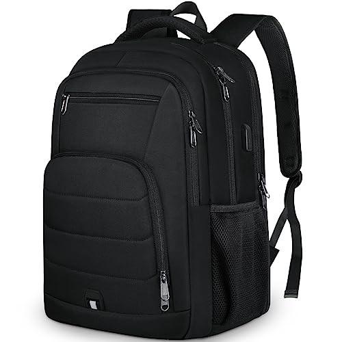Image of Laptop-rucksack Wasserdichter Schulrucksack Teenager-reiserucksack Handgepäck-rucksack Business-arbeitsrucksack Unisex Schwarz ONE SIZE