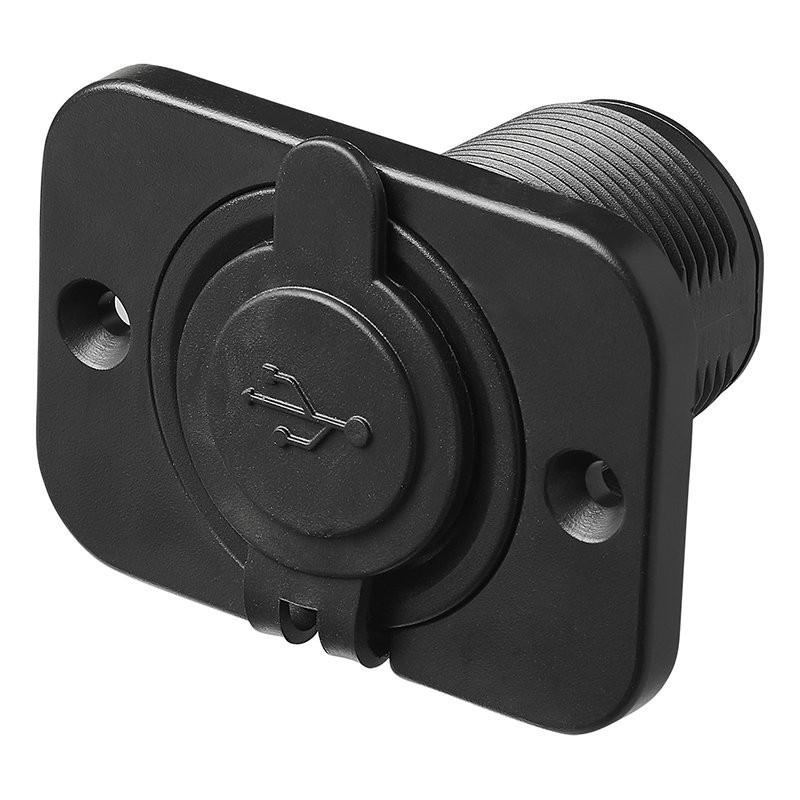 Pricenet  Port USB double encastrable type A 3100mA 12V/24V 