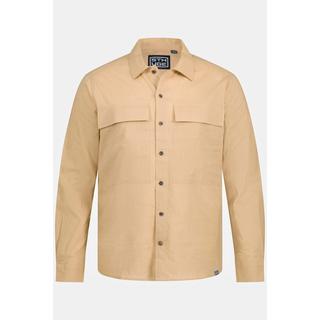 Sthuge  Leinenmix-Hemd, Overshirt, Langarm, Kentkragen 