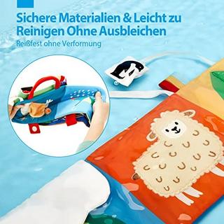 Activity-board  Stoff Buch Baby Spielzeug Schwarz Weiß Buch Kontrast Stoff Bücher 0 Monate Baby Bücher 