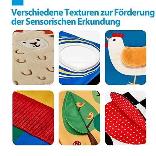 Activity-board  Stoff Buch Baby Spielzeug Schwarz Weiß Buch Kontrast Stoff Bücher 0 Monate Baby Bücher 