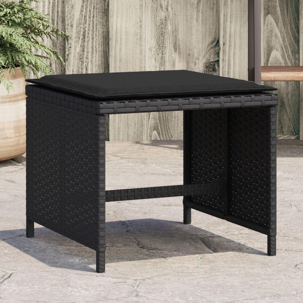 VidaXL  Gartenhocker poly-rattan 