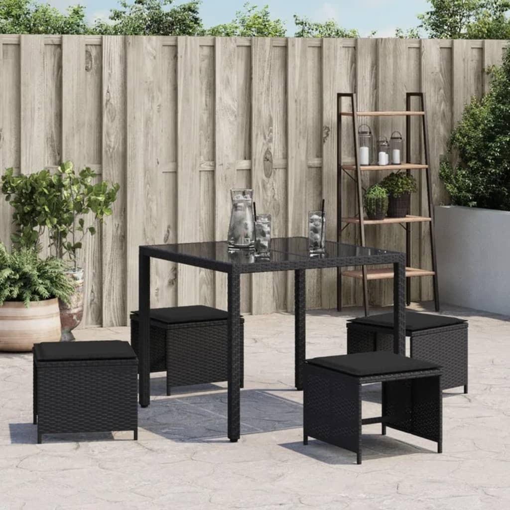 VidaXL  Gartenhocker poly-rattan 