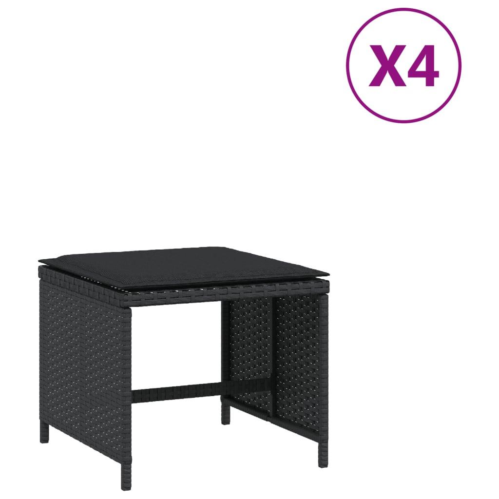 VidaXL  Gartenhocker poly-rattan 