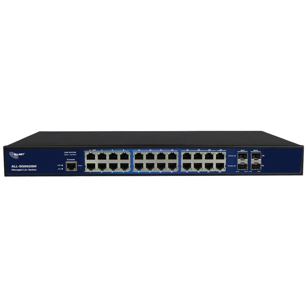 Allnet  ALL-SG8626M Managed Netzwerk Switch 26 Port 10 / 100 / 1000 MBit/s 