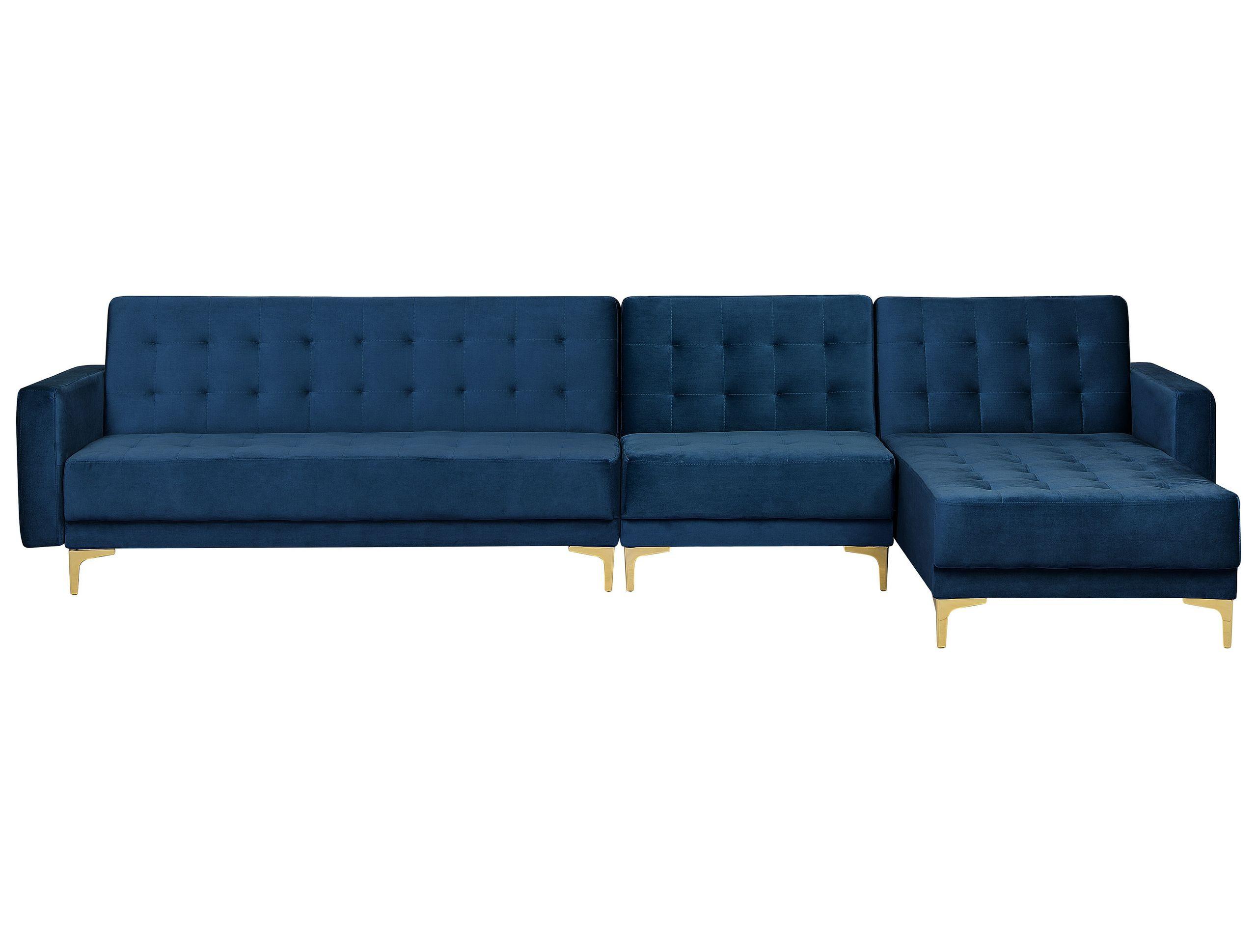 Image of Ecksofa aus Samtstoff Modern ABERDEEN Ecksofa aus Samtstoff Modern ABERDEEN
