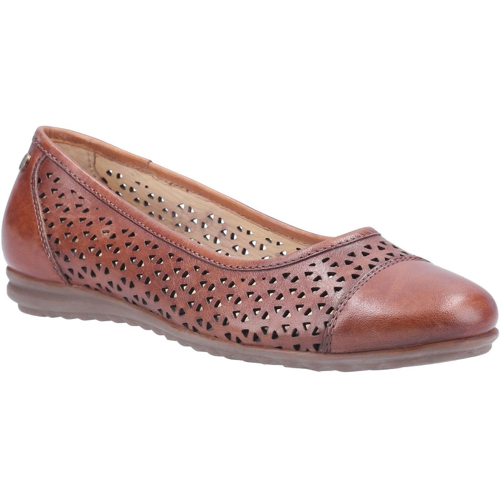 Image of Leah Ballerina Leder Pump Damen Tan 41