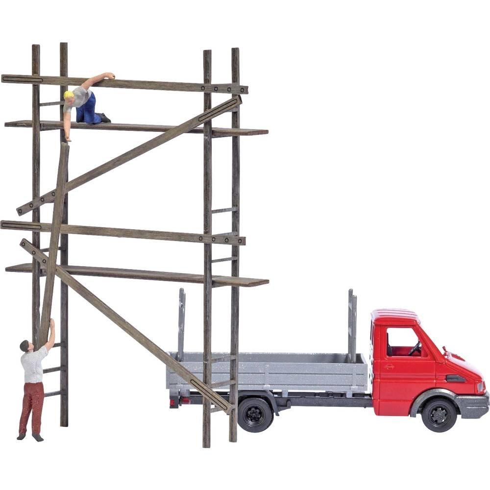 Image of H0 Iveco Daly Transporter mit Gerüst und 2 Gerüstbauer Multicolor