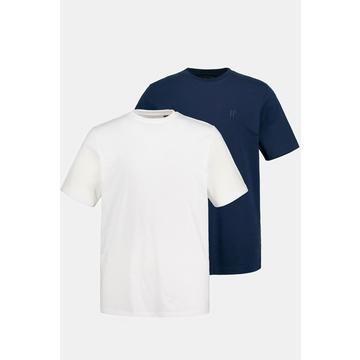 T-shirts Basic à col rond, en lot de 2 - jusqu'au 8 XL